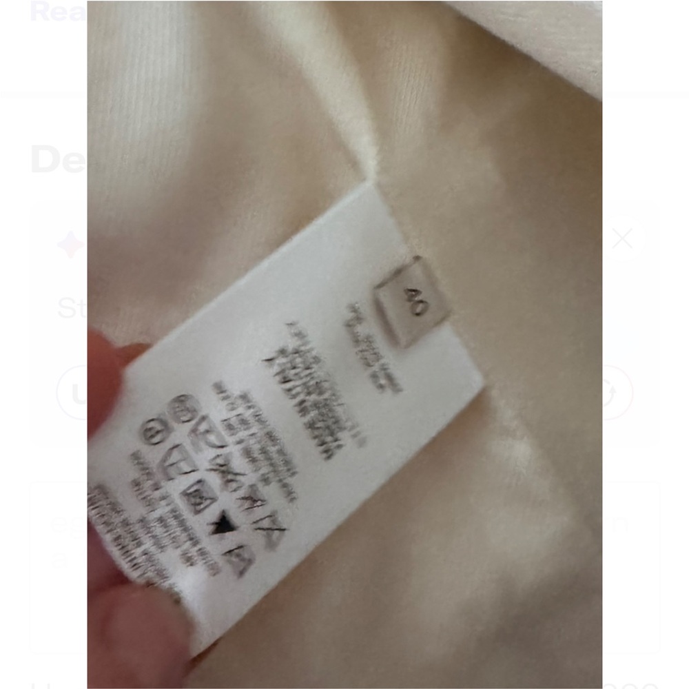 STELLA MCCARTNEY Cream Wool Crest Blazer (Retail $2,000+) - Picture 6 of 8